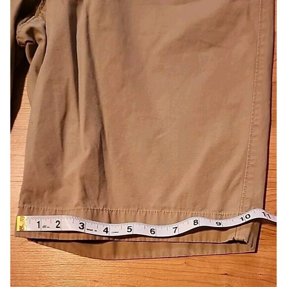 J Crew Golf Shorts Mens 36 Beige Flat Front Straight Leg  Casual - Picture 10 of 11
